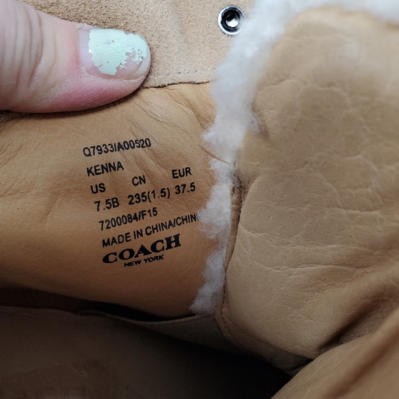 Coach kenna tan wedge booties - Picture 10 of 12